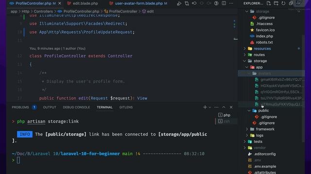 Laravel 10 full course for beginner - storage link to public смотреть онлайн