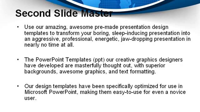 Global Map In Blue PowerPoint Template by PoweredTemplate.com смотреть онлайн