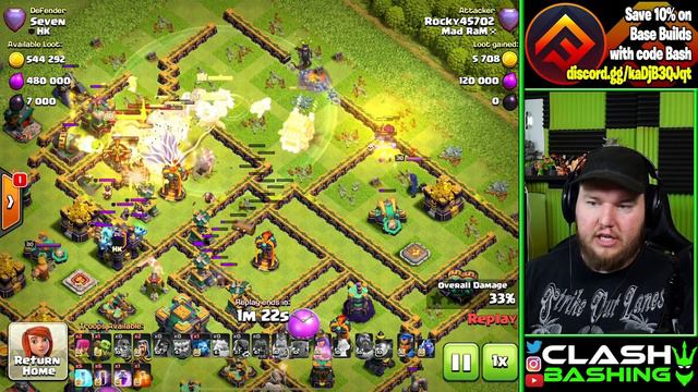 HOW DID THIS TOWN HALL NOT GET DESTROYED?! - Clash of Clans смотреть онлайн