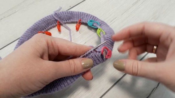 Классический берет спицами. Мастер-класс. Вязание