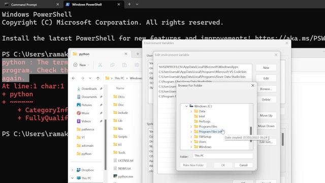 Python is not recognized as an internal or external command : How to fix смотреть онлайн