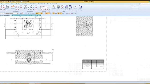 NX Drafting Mold Layout & BOM # More about design# | more about design | nx hindi tutorial | смотреть онлайн