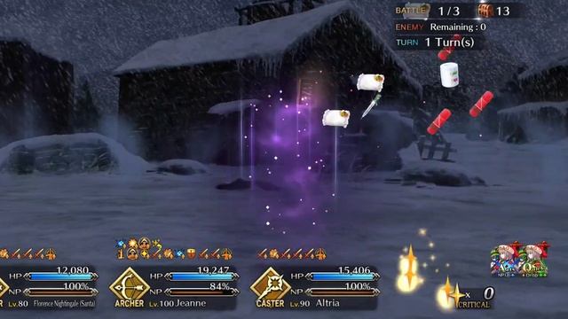 【FGO】90+ Node 3-turn - Christmas 2021 Re-run смотреть онлайн