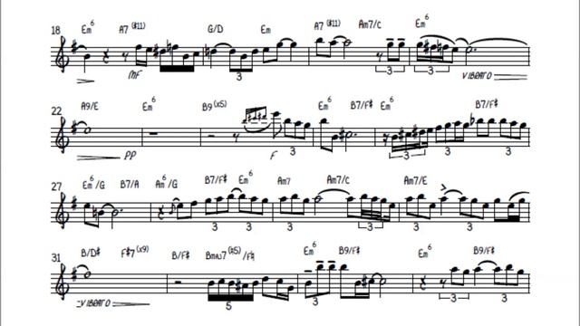 Summertime -- Charlie Parker Transcribed Solo And Play Along