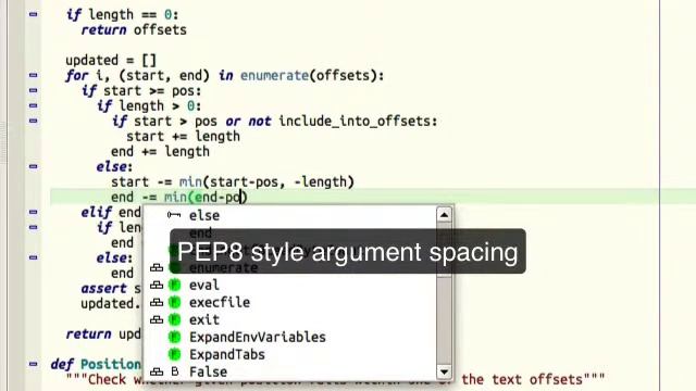 Auto-spacing in Wing IDE 5 смотреть онлайн