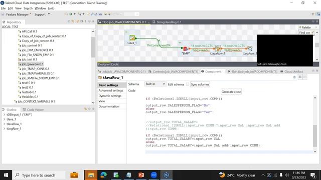 Talend Java Components Part2 (tjava, tjavarow) смотреть онлайн