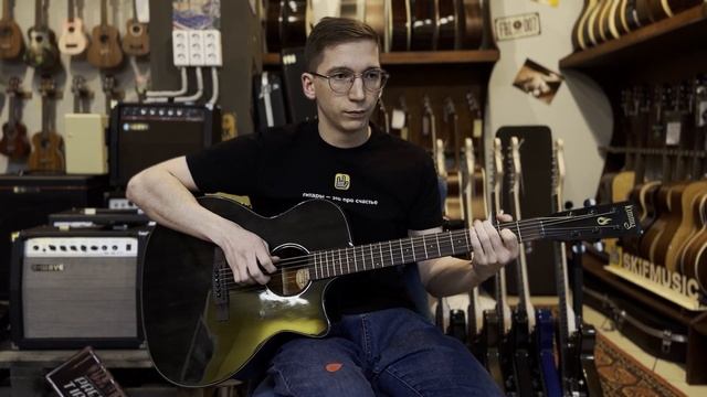 Обзор акустической гитары Kimmy K302 Grand Auditorium Natural Satin | SKIFMUSIC.RU смотреть онлайн