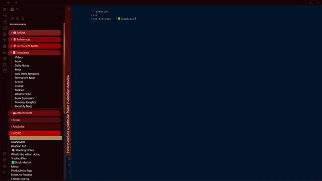 How to Exclude a Particular Folder or Tag in Obsidian DataView смотреть онлайн