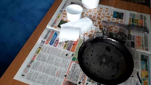 ПОПЫТКА ПОЧИСТИТЬ НАШАТЫРЁМ СКОВОРОДКИ ОТ НАГАРА смотреть онлайн