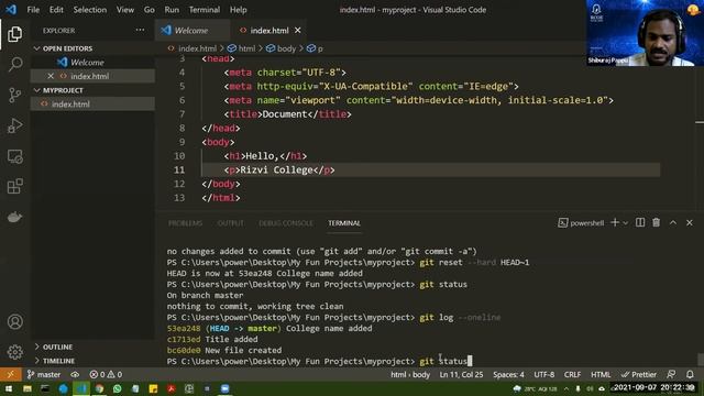 How to do Version Control using Git - Revert & Reset - (Day 2) - Prof. Shiburaj смотреть онлайн