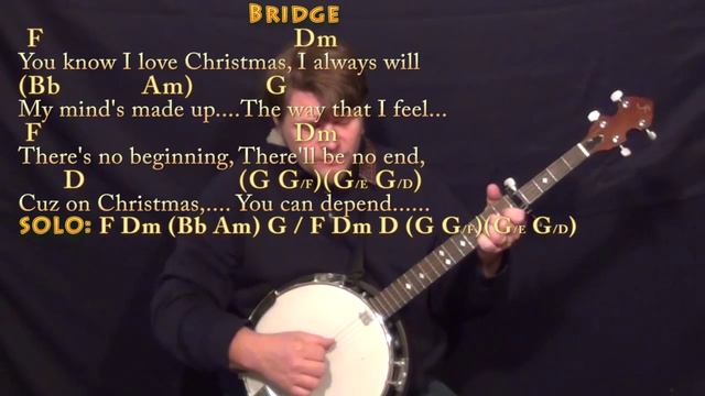 Christmas is All Around (Love Actually) Banjo Cover Lesson with Chords/Lyrics смотреть онлайн