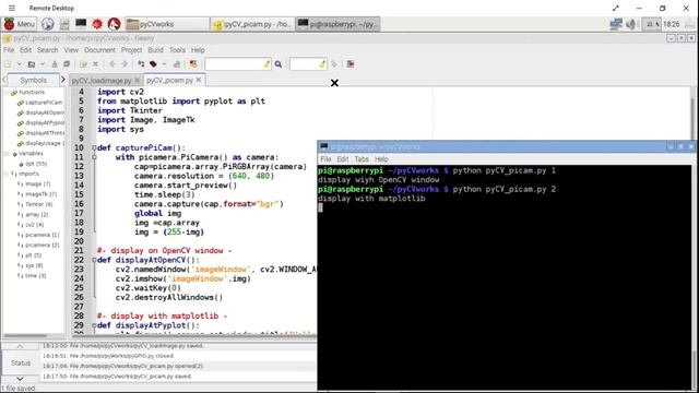 Python + OpenCV: Convert picamera image to negative смотреть онлайн