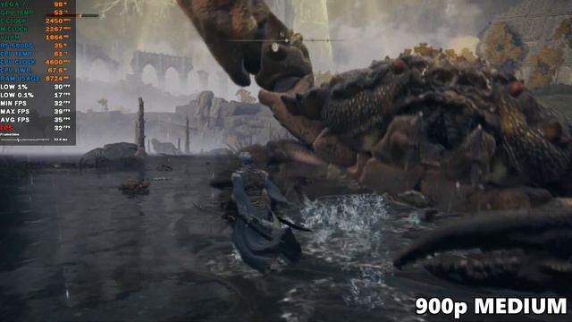 ELDEN RING RYZEN 5 5600G VEGA 7 - 720p 900p 1080p - ALL SETTINGS смотреть онлайн
