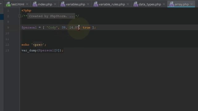 آموزش پی اچ پی هفت-دیتاتایپ، آرایه ها. php 7 arrays بخش نخست смотреть онлайн