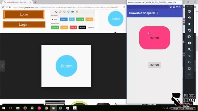 Lập trình Android A-Z - Bài 52: Drawable Shape Custom Button смотреть онлайн