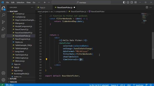 ReactJS Projects: Date Picker / Calendar With Time Selection Feature смотреть онлайн
