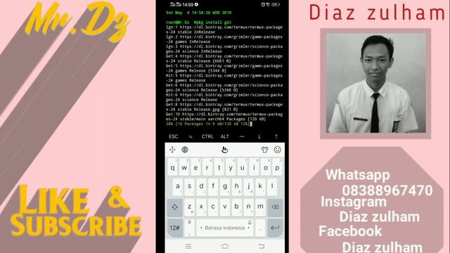 Cara membuat link whatsapp sendiri(tutorial termux) смотреть онлайн