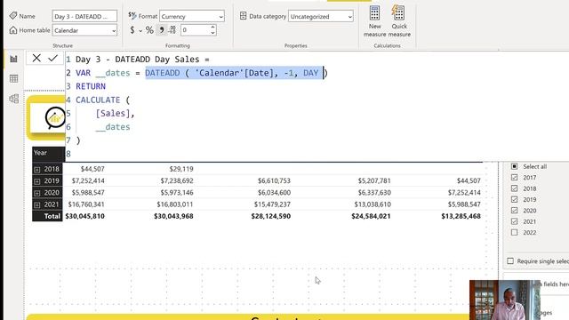 In depth review of most powerful and flexible DATEADD Time Intelligence function - Part 3 смотреть онлайн