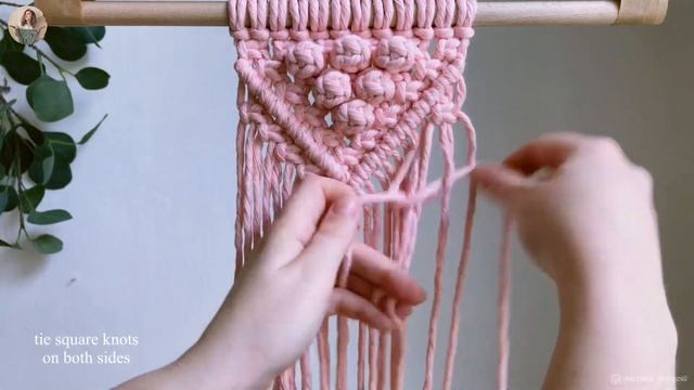 DIY boho macrame wall hanging tutorial || Layered macrame pattern design || Step by step смотреть онлайн