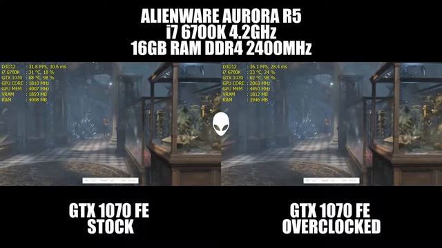 3DMark- Time Spy Benchmark | Alienware Aurora R5 | i7 6700k & GTX 1070 FE | Overclocking Comparison смотреть онлайн