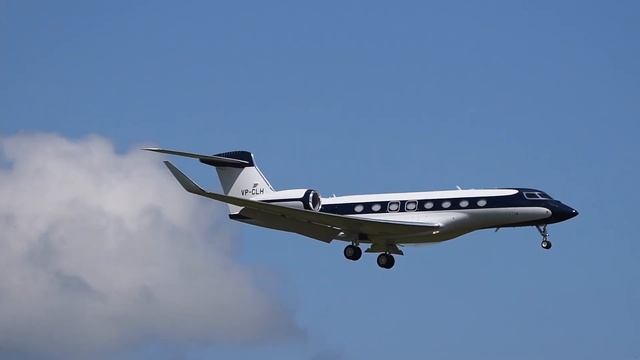 Gulfstream G650ER VP-CLH Landing At Zurich Airport