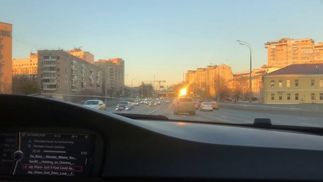 Круг по Садовому кольцу! Красивые виды в солнечный день. смотреть онлайн