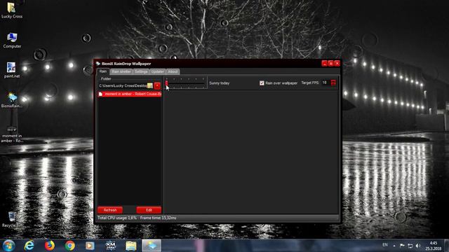 Bionix RainDrop Animator - Animated Desktop Wallpaper смотреть онлайн