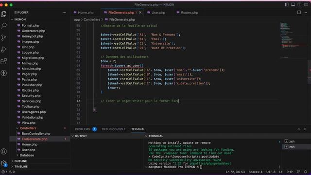 How to export database data to Excel file in PHP CodeIgniter 4 using *Spreadsheet* смотреть онлайн