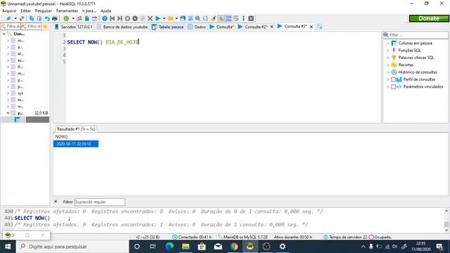 MySQL - NOW - Consultar a data de hoje no MySQL ) смотреть онлайн