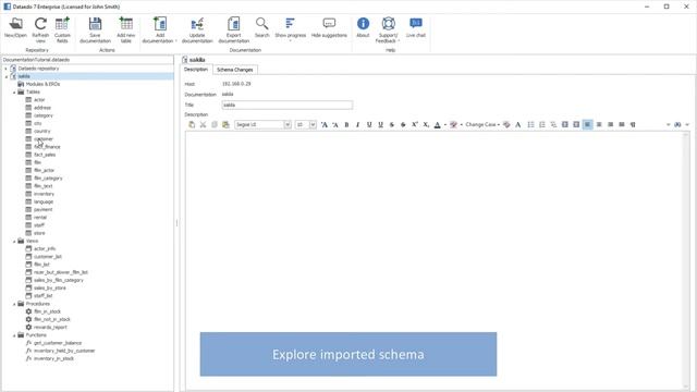 Import Percona database schema - Dataedo tutorial смотреть онлайн