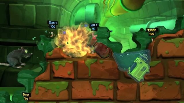 Worms Revolution in-game movie, "Warring Worms" смотреть онлайн