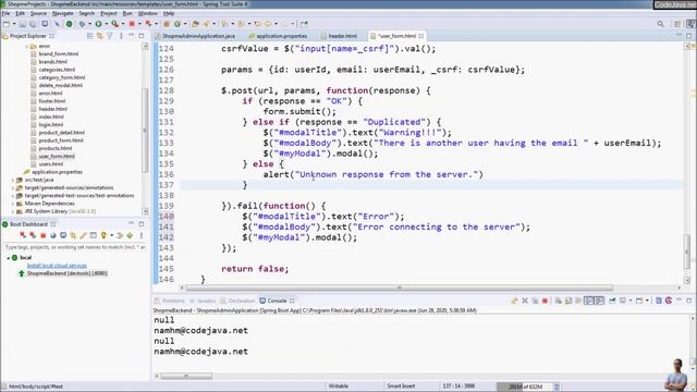 Showing Modal Dialog with Bootstrap and jQuery in Spring Boot смотреть онлайн