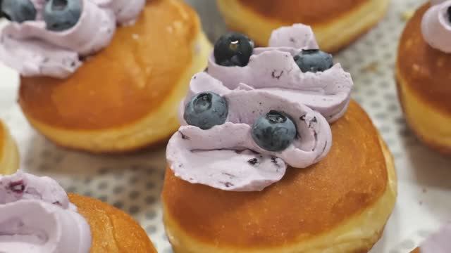 Коллекция пончиков. Корейская уличная еда.