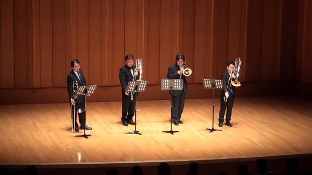 "A song for japan" Japan XO Trombone Quartet смотреть онлайн