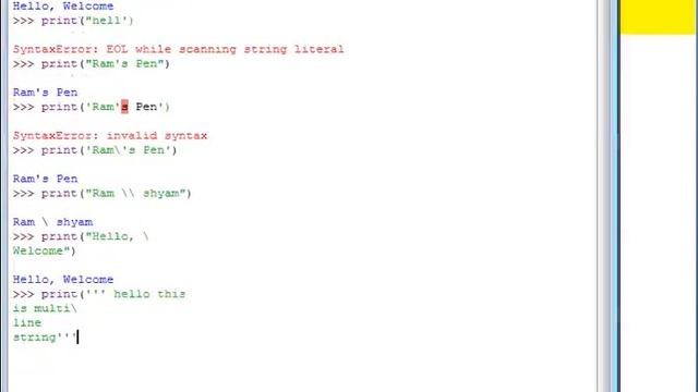Literals and String Literals in Python in Hindi 480 class 12 computer python learn easy and smart. смотреть онлайн