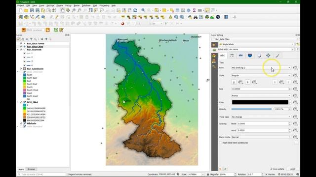 Adding cities and towns from OpenStreetMap to QGIS смотреть онлайн