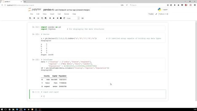Python Pandas - series and dataframe #1 смотреть онлайн