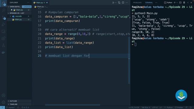 Belajar Python [Dasar] - 29 - List смотреть онлайн
