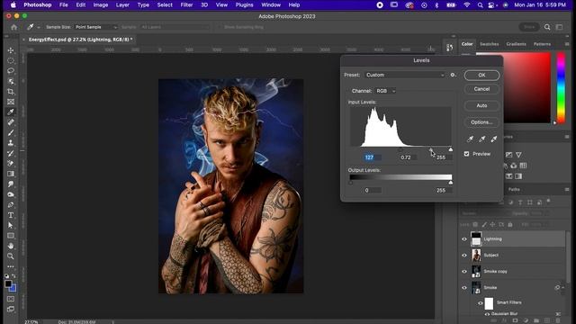 Create Energy Effects for your Photos in Photoshop | Tutorial смотреть онлайн