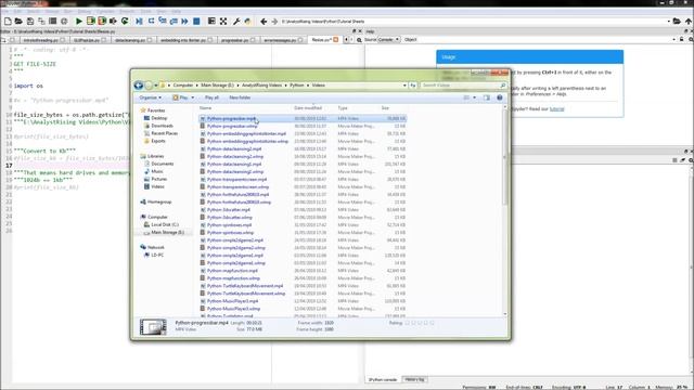 Python | Getting the FILESIZE of any file in your computer! смотреть онлайн