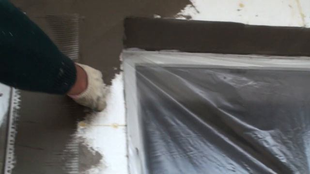 Установка уголка с сеткой Bautex, клей для базового армирующего слоя Baumit ProContact, Ceresit CT8 смотреть онлайн