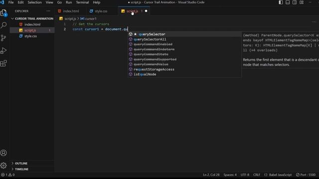 How to Create a Cursor Trail Animation in CSS and JavaScript смотреть онлайн