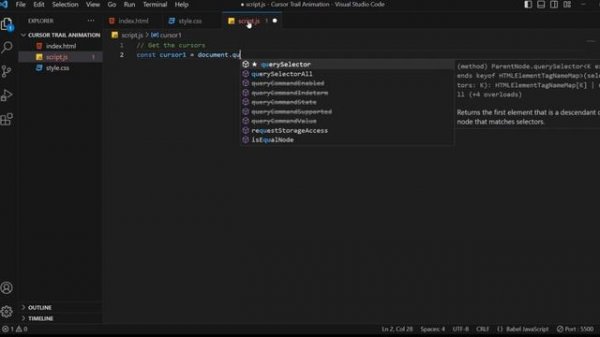How to Create a Cursor Trail Animation in CSS and JavaScript