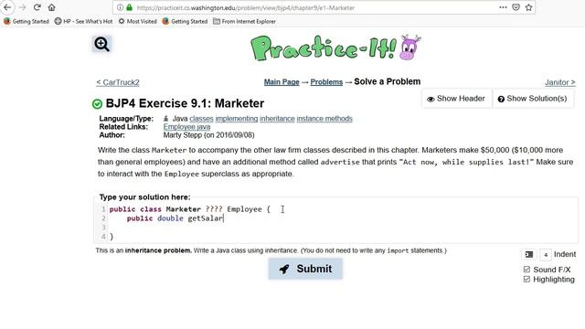 Building Java Programs Chapter 9 Exercise 9.1 Marketer смотреть онлайн