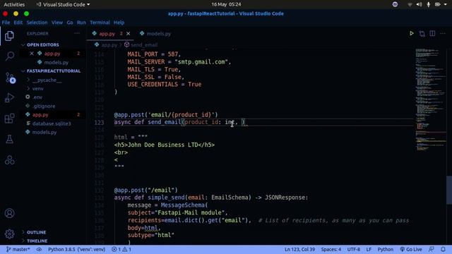 FastAPI and React Full-stack Application: How to send emails using FastAPI-mail library смотреть онлайн