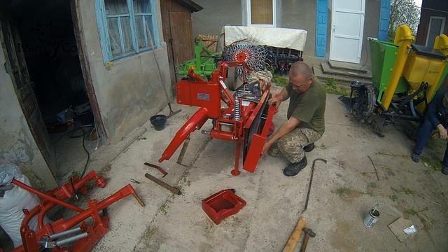 Собрал роторную косилку WIRAX, и грабли солнышко. смотреть онлайн