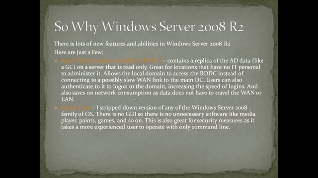 Active Directory Concepts and Installation with Windows Server 2008 R2 смотреть онлайн