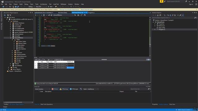 ADO.Net Simple Library Database смотреть онлайн