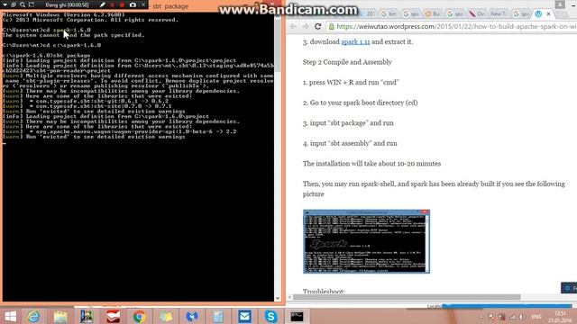 Build Spark on Windows Spark-1.6.0 смотреть онлайн