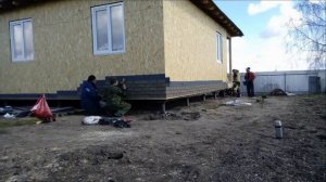 Отделка фасада плиткой Технониколь HAUBERK